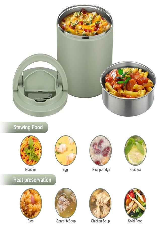 MoreFeel Thermo Food Jar for Hot Food,Green - Image 2