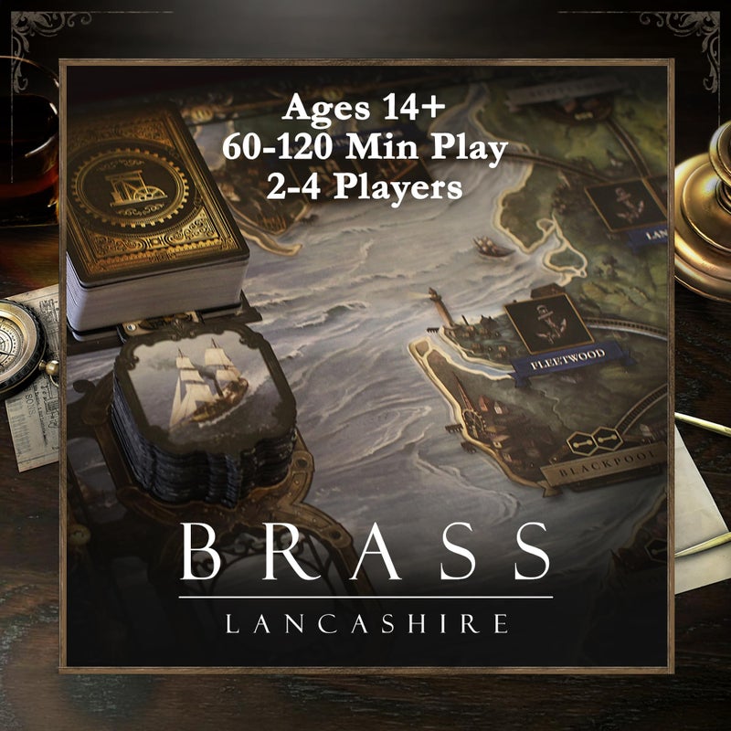 Roxley Games Brass: Lancashire - an Economic Strategy Game for 2-4 Players | Top 20 Board Game on Board Game Geek | Ages 14+ | Plays in 60-120 Minutes - Image 2