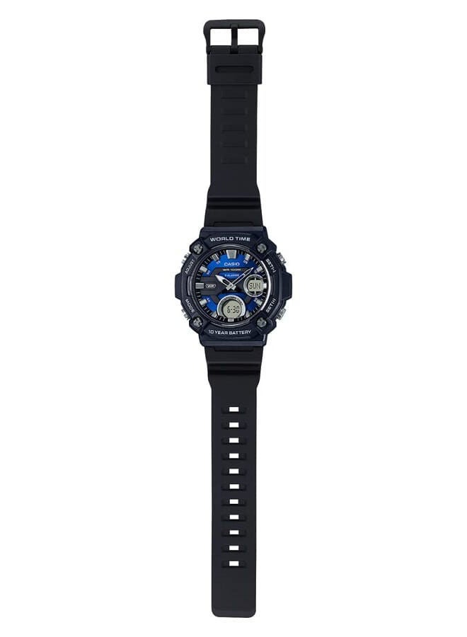 CASIO Resin Analog+Digital Wrist Watch AEQ-120W-2AVDF - Image 3