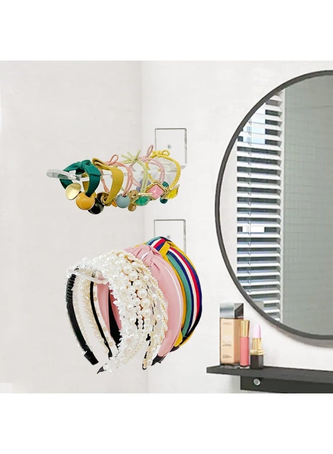 TPGP Acrylic Headband Holder Wall, 6 Pack Clear Hanging Headband Organizer Storage For Girls Women - Image 5