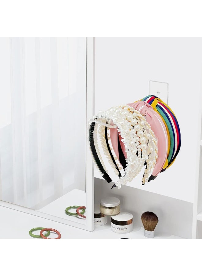 TPGP Acrylic Headband Holder Wall, 6 Pack Clear Hanging Headband Organizer Storage For Girls Women - Image 2