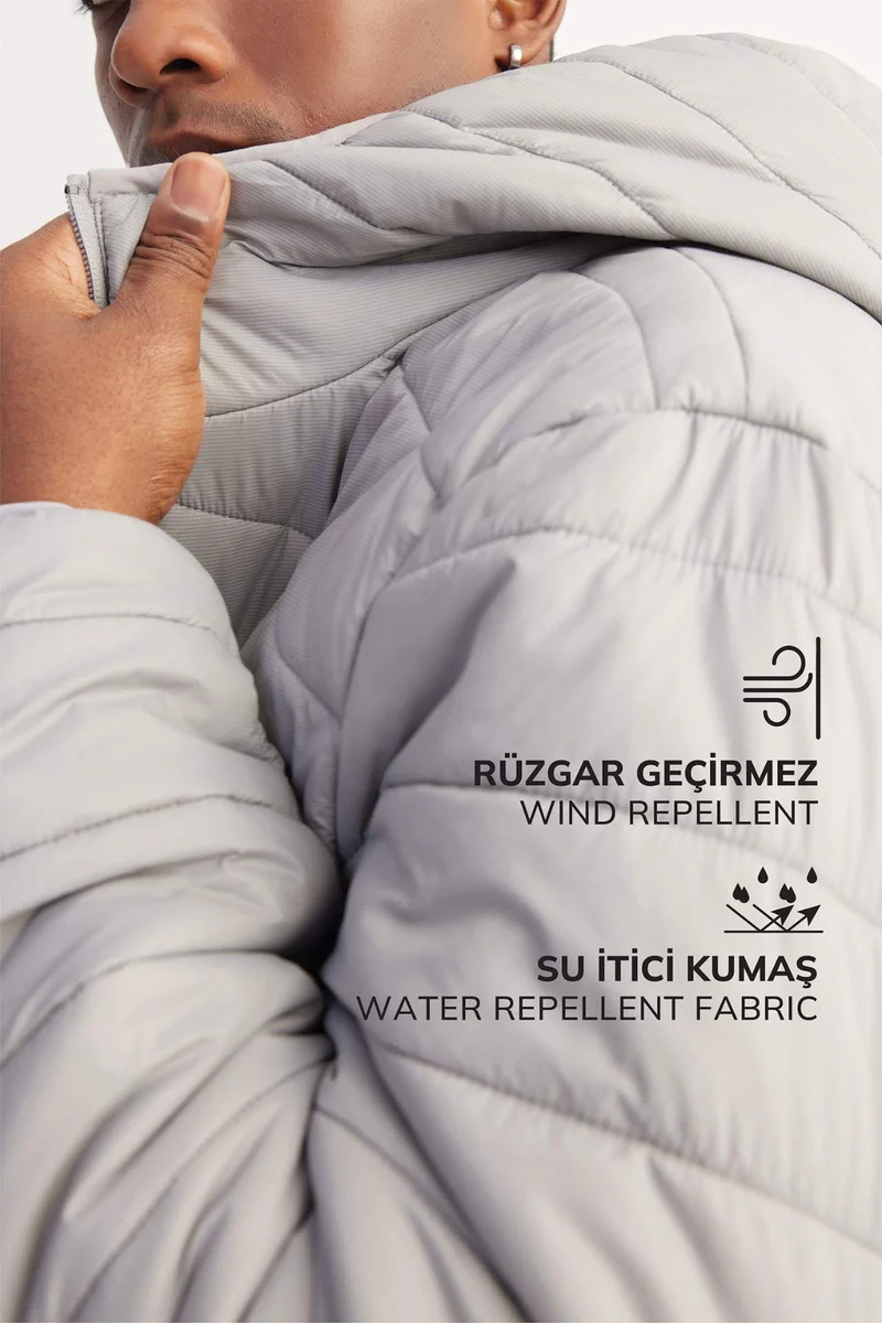 DeFacto DeFactoFit Regular Fit Hooded Zippered Waterproof Jacket