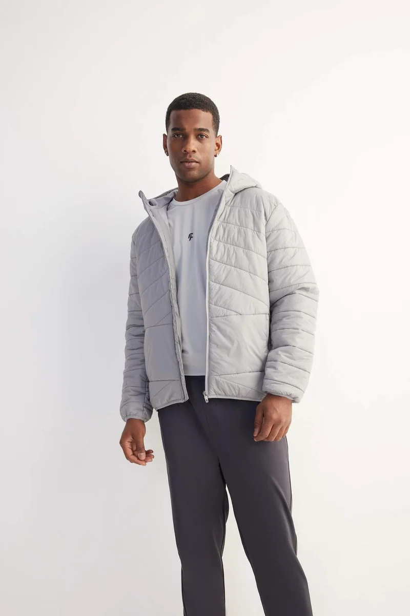 DeFacto DeFactoFit Regular Fit Hooded Zippered Waterproof Jacket