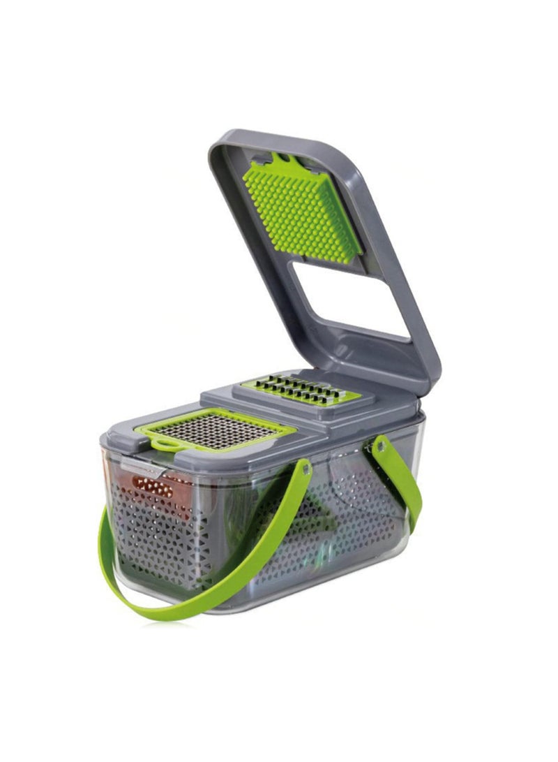 general 22 Pack Vegetable Chopper Slicer with Container Kitchen Slicer Dicer for Onion Etc with Egg Separator Hand Guard Shredder for Onion Potato Fruit - 13 Blades - Image 2