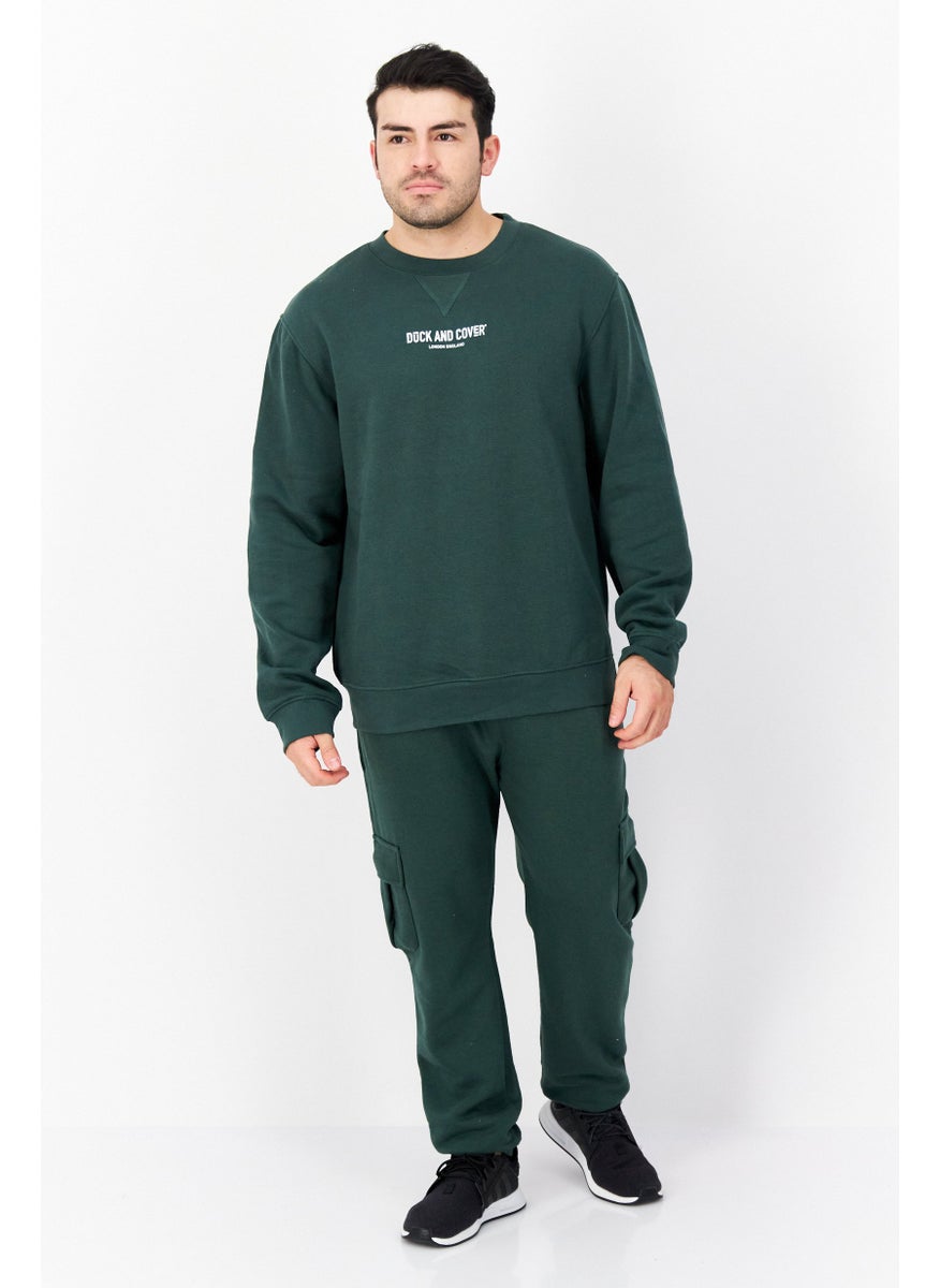 Men 2 Piece Set Printed Logo Sweatshirt And Jogger Pants, Green - pzsku/Z56600DFEFE91B6F854D9Z/45/_/1724350899/83160dae-b5ba-4f28-bb3e-5ed9c652cb43