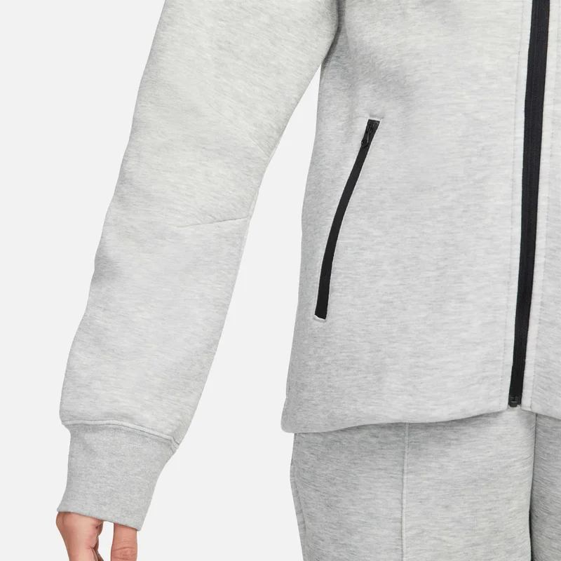 Nike Grey Women's Sportswear Tech Fleece Windrunner Full-Zip Hoodie for Women | Best Price UAE