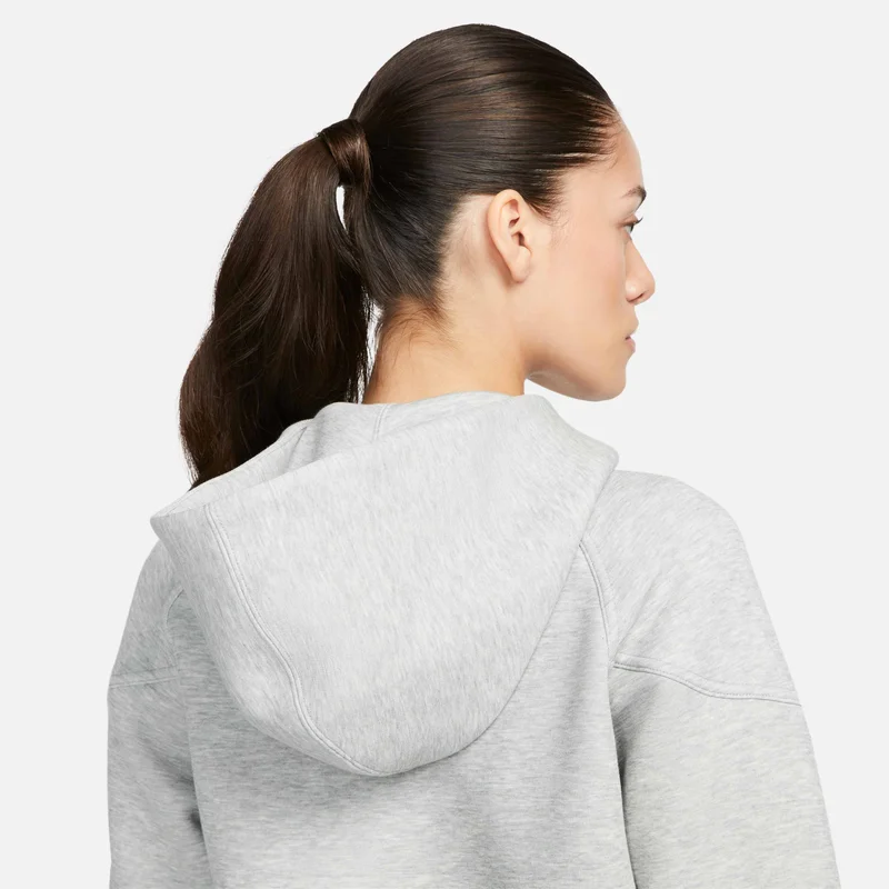 Nike Grey Women's Sportswear Tech Fleece Windrunner Full-Zip Hoodie for Women | Best Price UAE