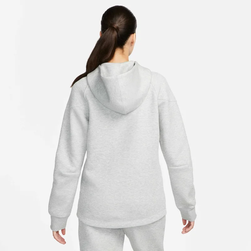 Nike Grey Women's Sportswear Tech Fleece Windrunner Full-Zip Hoodie for Women | Best Price UAE