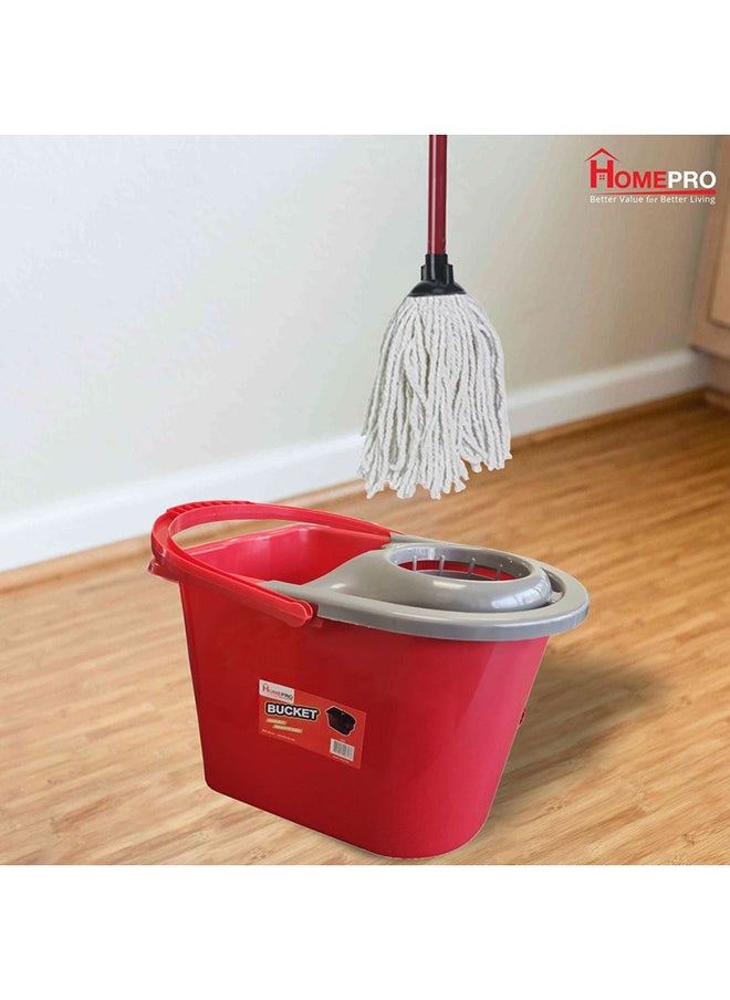 Home Pro HomePro Mop Bucket Floor Cleaning System, Oval Shaped 15L  - Image 5