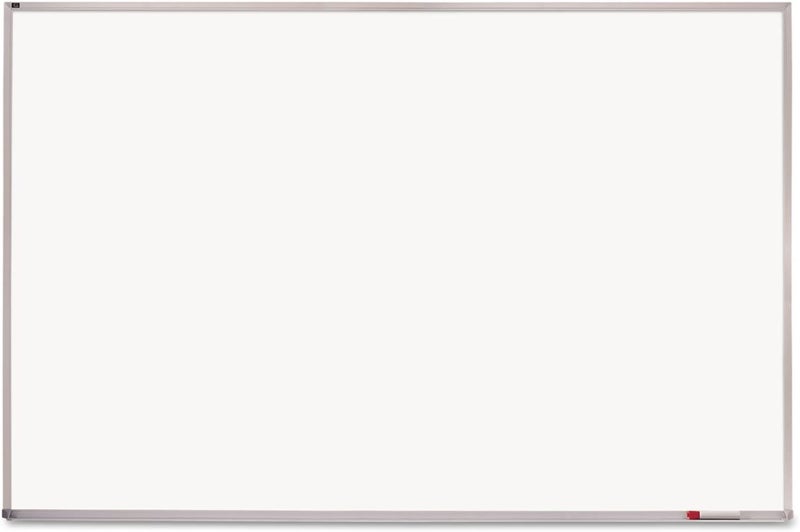 Quartet Magnetic Dry Erase White Board 8 x 4 Whiteboard Porcelain Surface Will Not Stain or Ghost Silver Aluminum Frame PPA408 - Image 1