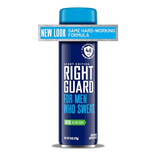 Right Guard Sport Antiperspirant Deodorant Spray 4in1 Protection Spray Deodorant For Men Blocks Sweat 48Hour Odor Control Fresh Scent 6 oz