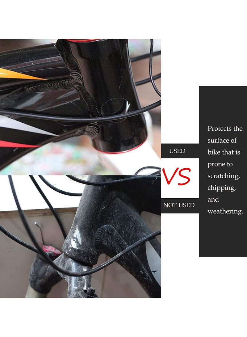 GGOOT 1M Clear Bike Chainstay Scratch Protector Bicycle Frame Sticker Protective Paster Tape, Scratch and Wear Resistant Film - Image 2