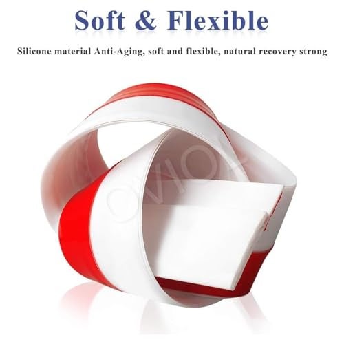 OVIOL Door Bottom Sealing Strip Self-Adhesive Under Door Gap Filler Rubber Ac Door Blocker Door Dust Stopper for Home Door Gap Sealing Strip Cockroach Insect Bugs Draft Stopper Waterproof (1, White) - Image 5