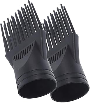 PACKOVE 2pcs Hair Dryer Comb Professional Hair Dryer Hot Styling Piks Attachment Blow Dryer Comb Attachment for Black Hair Universal Hair Diffuser Attachment Combs Plastic Dispenser Major - Image 1
