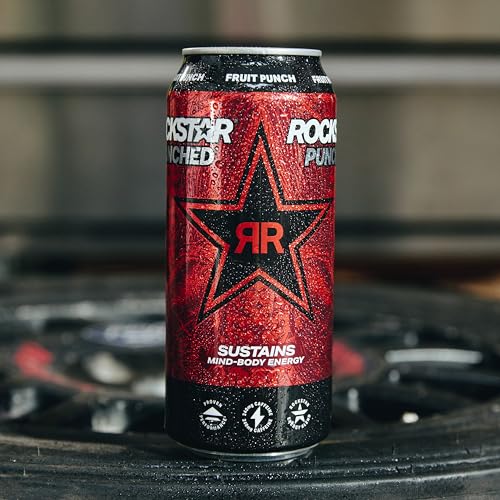 Rockstar Energy Drink Punched Hardcore Apple, 16oz Cans (12 Pack) - Image 4