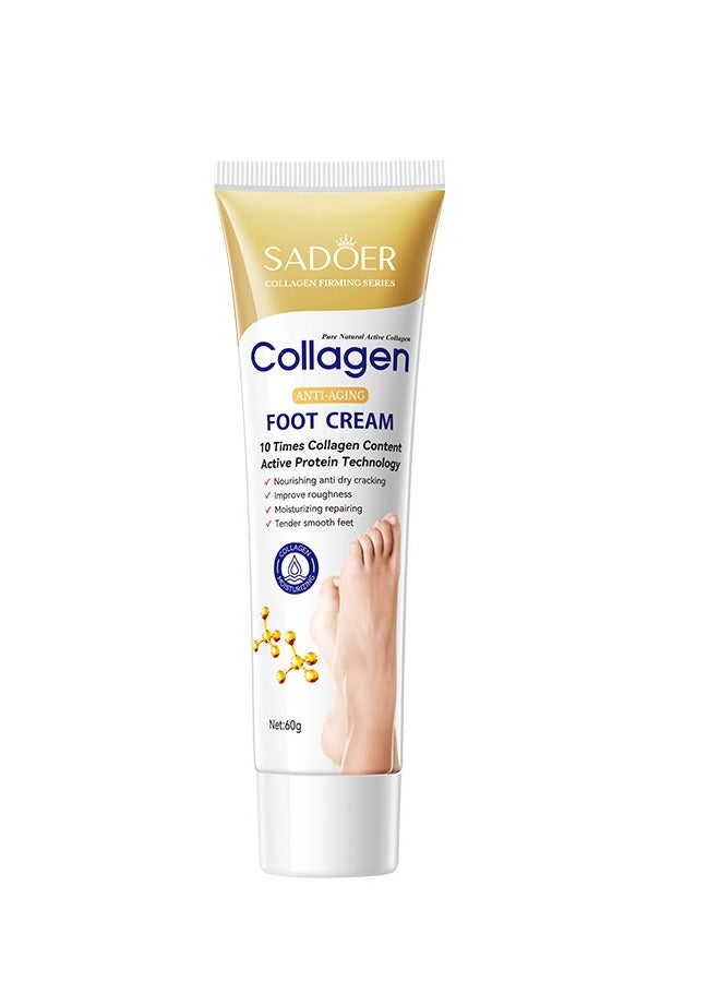 SADOER 3 Pcs Collagen Anti-Aging Face Serum Collagen Anti-Aging Firming Gel Collagen Hand Cream 1Pcs Collagen Foot Cream, Suitable For Dry & Cracked Feet, Nourishing, Moisturizing, Smoothing & Whitening Foot Skin Care  - Image 3