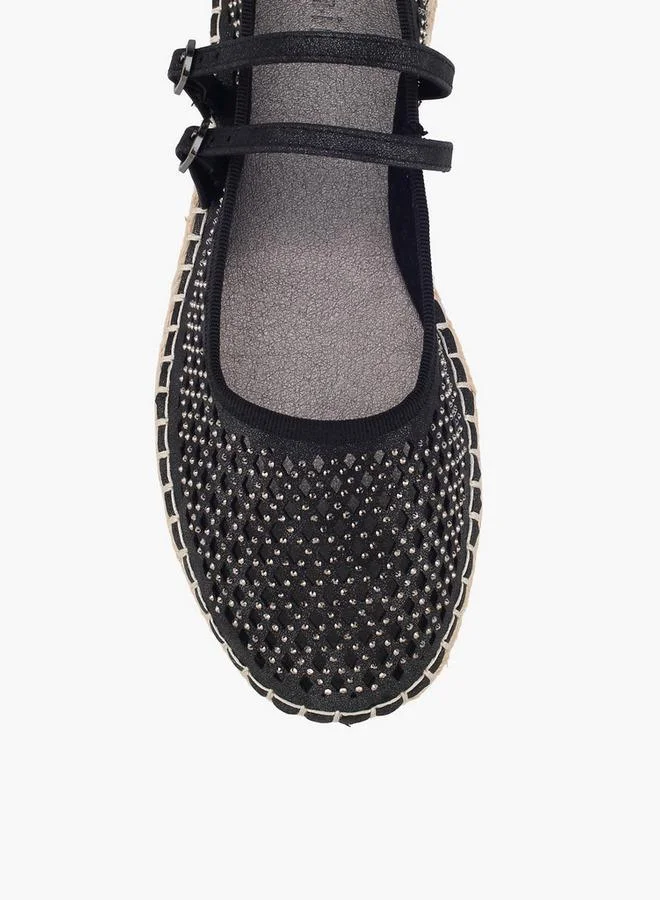 Peppermint  Women Embellished Espadrille Mary Jane Shoes for Women | Best Price UAE