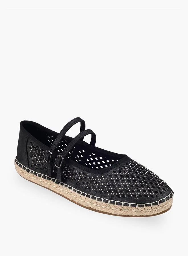 Peppermint Women Embellished Espadrille Mary Jane Shoes