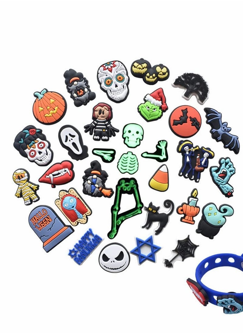 Excefore Shoe Charms for Crocs Bracelet Wristband 34 Pcs  - Image 1