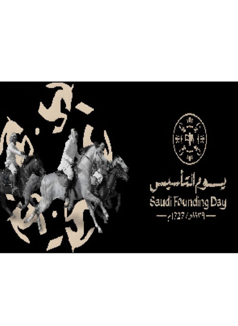 ماركة غير محددة ملصق نوافذ السيارة Foundation Day مقاس 145x90 مناسب للنوافذ الأمامية والخلفية واليسرى واليمنى 