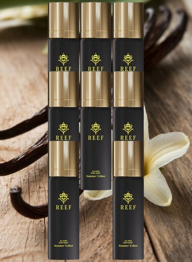 ريف 8 قطع بخاخ جسم سمر اصفر 125مل - Image 1