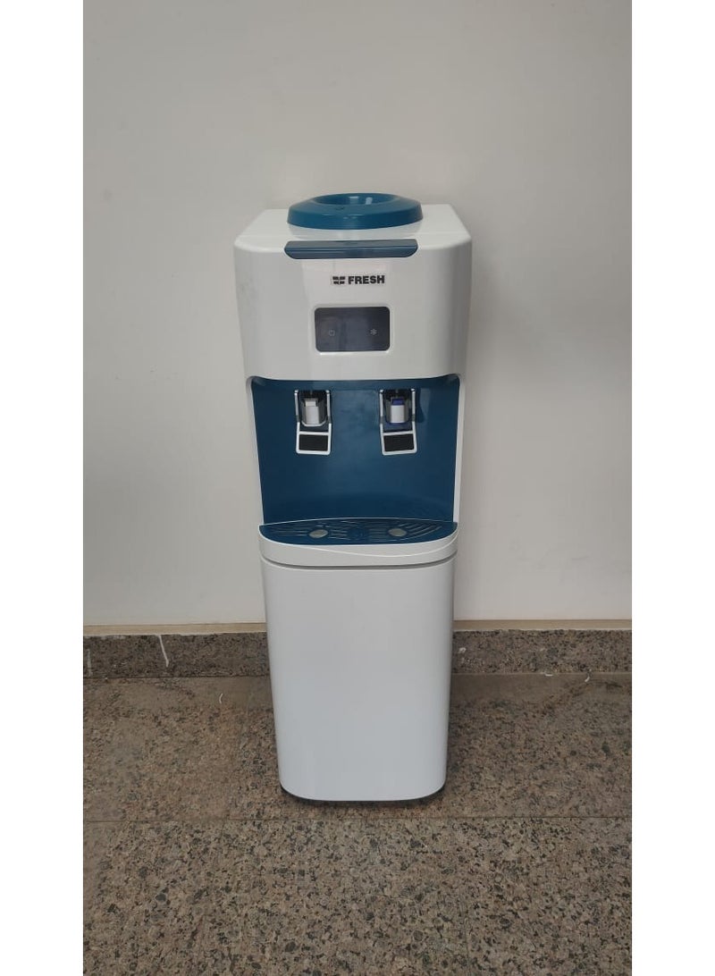 Fresh water cooler, 2 taps, cold and lukewarm, white/petrol color, modern design - Image 2