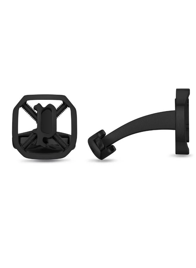 POLICE Spring Cufflinks For Men Black Plated
