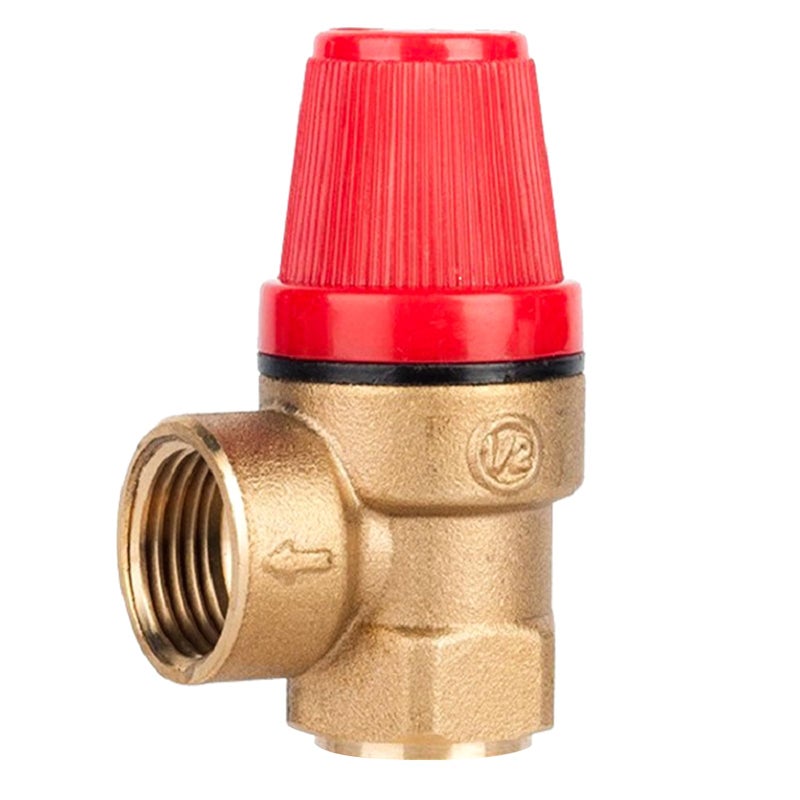 Generic 1/2 Inch Safety Valve Relief Valves, G1/2 Inch Female Thread Brass Pressure Reducing Valve, DN15 Diaphragm Safety Valve, 3 Bar 1/2 Inch Internal Thread Bleed Valve for Water, Oil, Gas, Water Heater  - Image 1