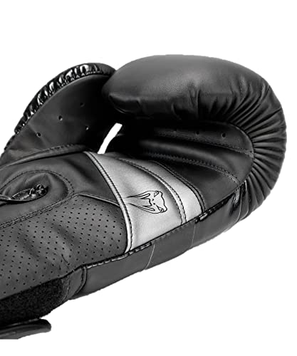 Venum Elite Evo Boxing Gloves - Black/Black - Image 3