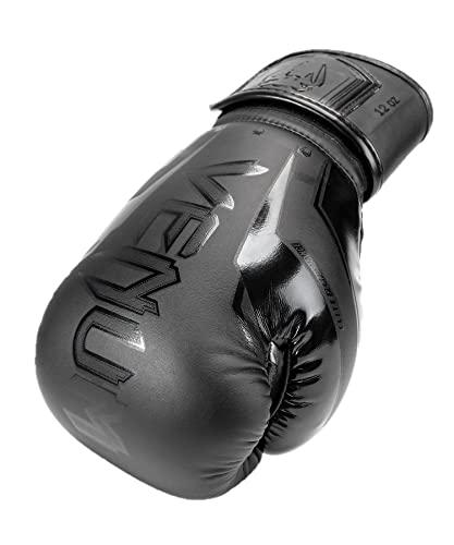 Venum Elite Evo Boxing Gloves - Black/Black - Image 5