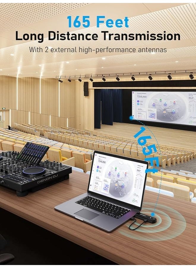 Lemorele 4K HDMI Wireless Transmitter and Receiver, 5G HDMI Wireless Transmission Supports 8 TXS to 1 RX for Streaming Video and Audio from Laptop/PC/Camera to Monitor/Projector/TV - Image 3