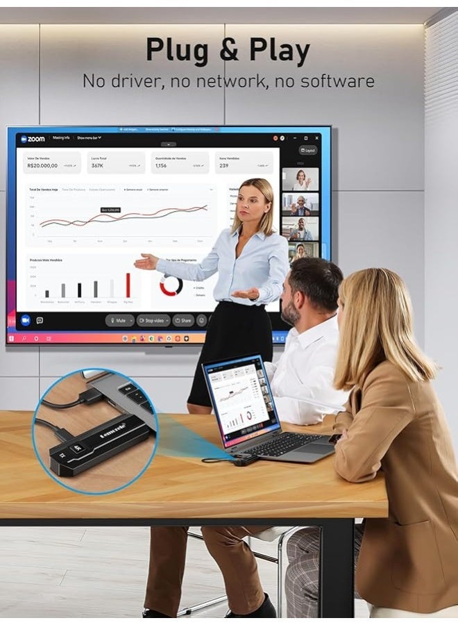 Lemorele 4K HDMI Wireless Transmitter and Receiver, 5G HDMI Wireless Transmission Supports 8 TXS to 1 RX for Streaming Video and Audio from Laptop/PC/Camera to Monitor/Projector/TV - Image 4