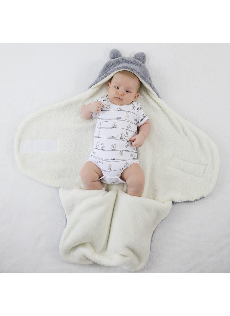 Owli - Baby Winter Outer Swaddle Blanket 0-6 Months Gray - Image 1