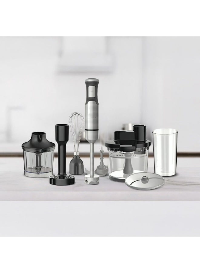 DANUBE HOME Milano 1200W Hand Blender ? Multi-Function Food Processor With Whisk, Chopper, Cup, Potato Masher & Mincer Powerful Stainless Steel Blades For Smooth Blending & Mixing ? Ideal For Home & Kitchen Use - Image 1