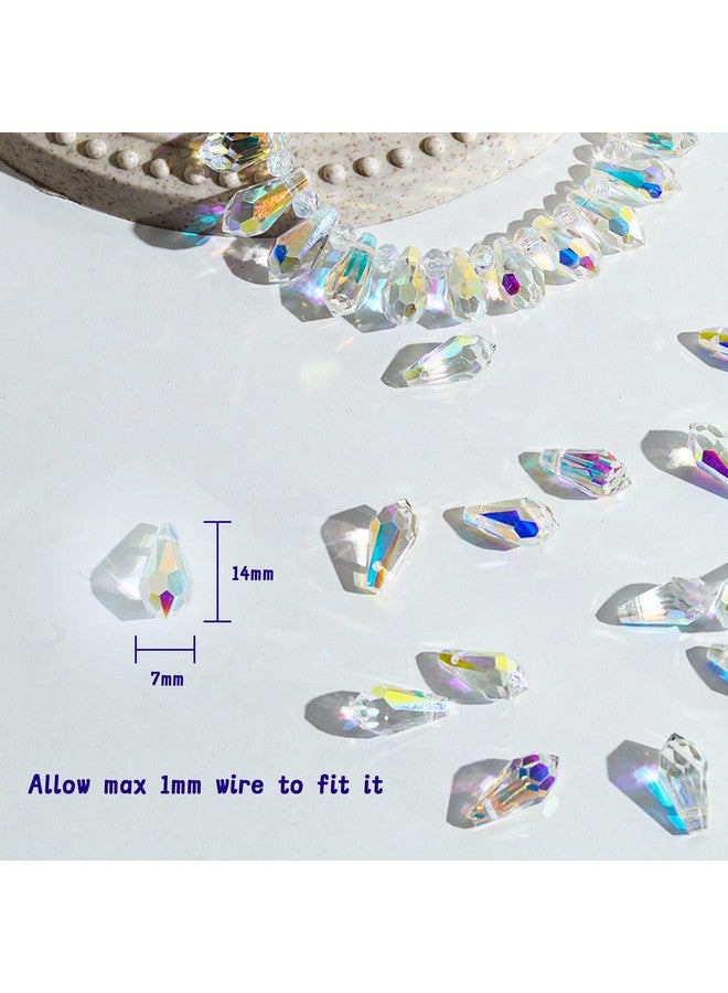 LONGWIN B Teardrop Crystal Beads - Longwin 7X14Mm Waterdrop Faceted Glass Beads For Jewelry Making, Earrings, Necklaces, Bracelets - Image 4