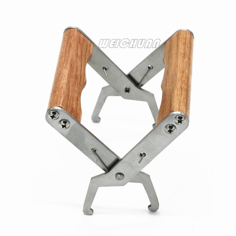 WEICHUAN Bee Hive Frame Grip - Stainless Steel Beekeeping Frame Gripper, Holder and Lifter Tool with Wooden Handle for Beekeeeper - Image 4