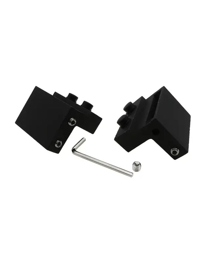 حاجز باب حظيرة معدني ثقيل 2 قطعة محدّد أسطواني قابل للتعديل مع مفتاح براغي - Image 3