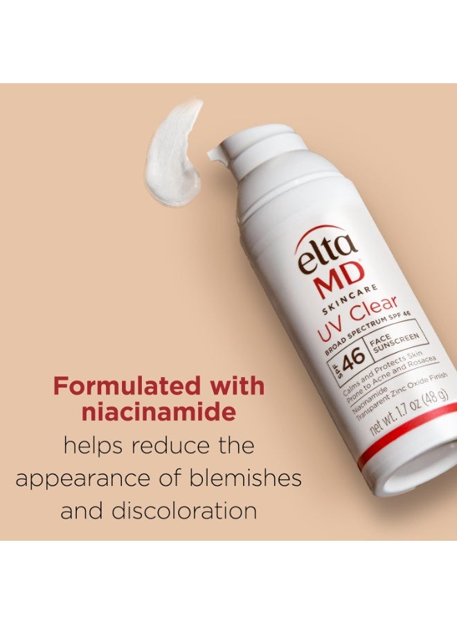 EltaMD UV Clear Face Sunscreen SPF 46, Oil-Free Sunscreen with Zinc Oxide, Dermatologist Recommended - Image 5