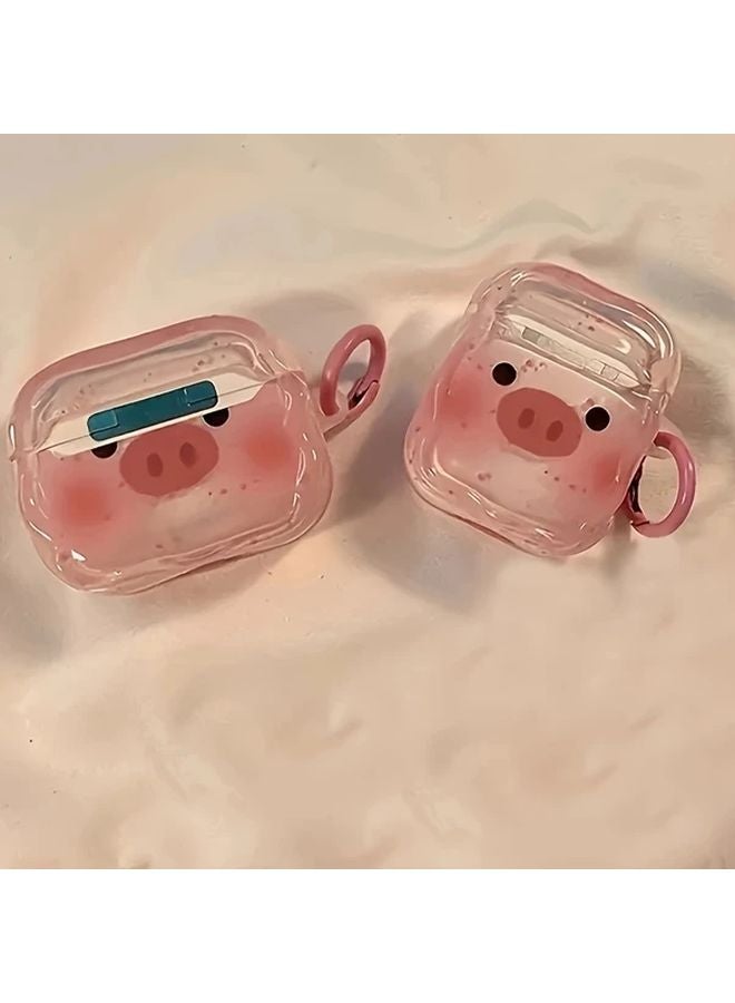 Transparent Cute Pig Face Soft Case for Apple Airpods Pro 2 Protective Cover - Image 4