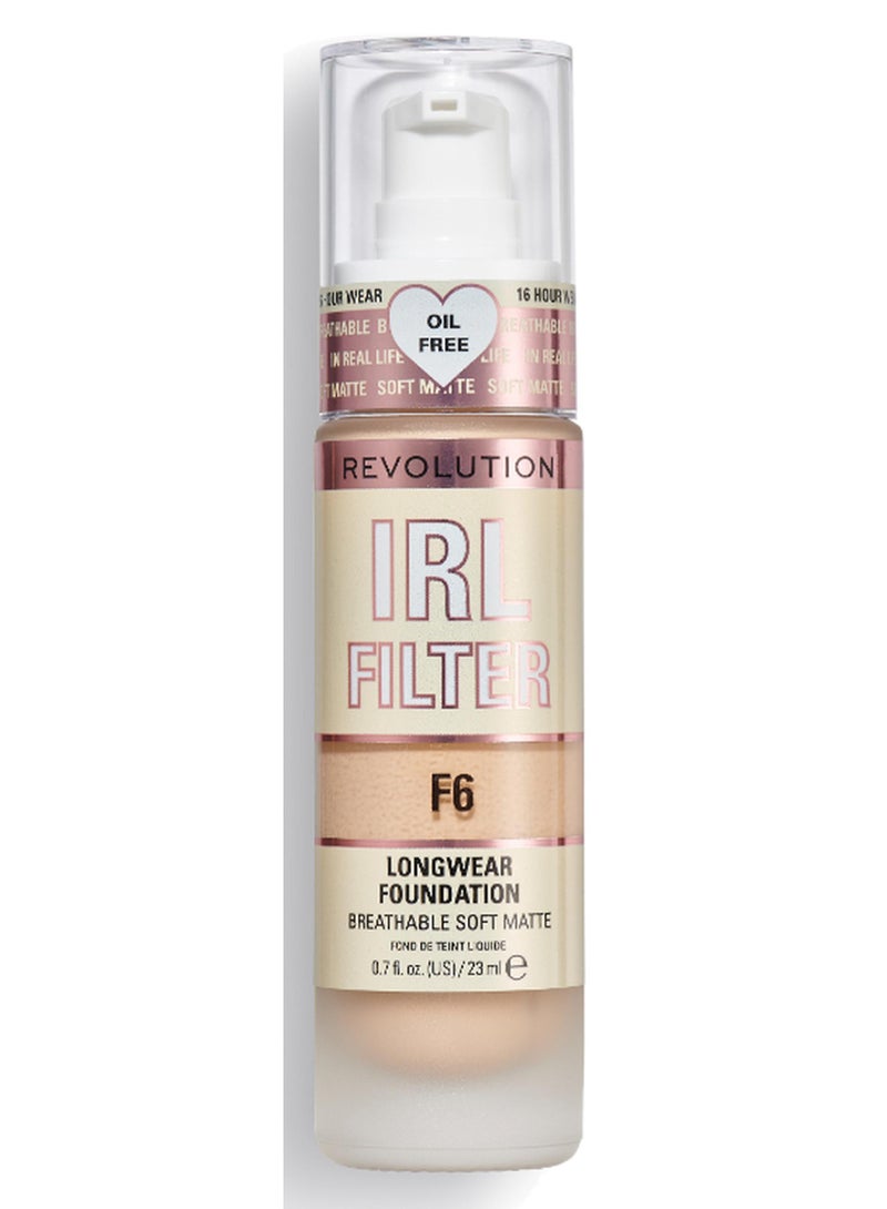 Revolution IRL Filter Longwear Foundation F6 - Image 1
