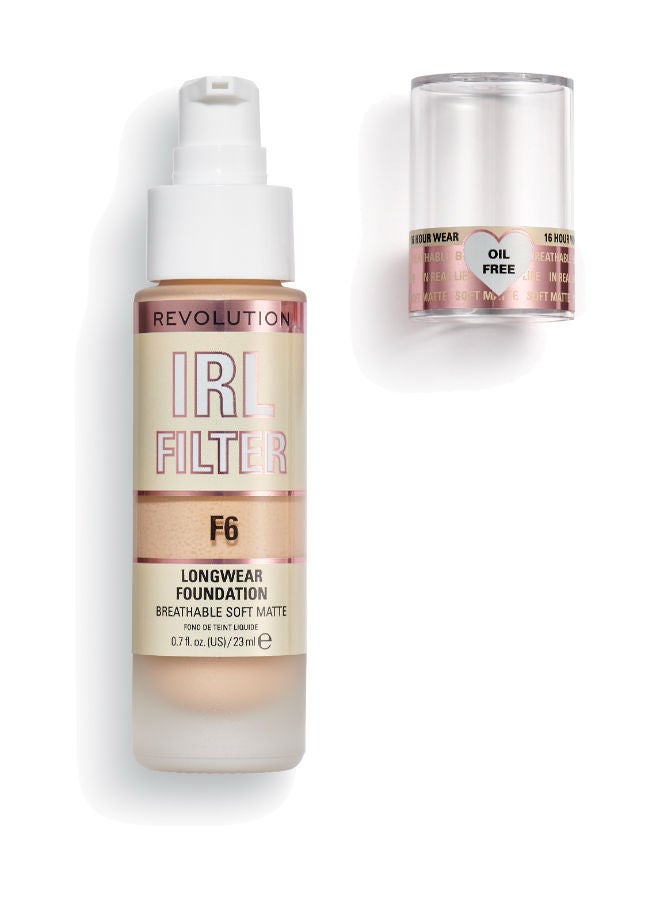 REVOLUTION كريم أساس ريفولوشن IRL Filter Longwear F6 - Image 2