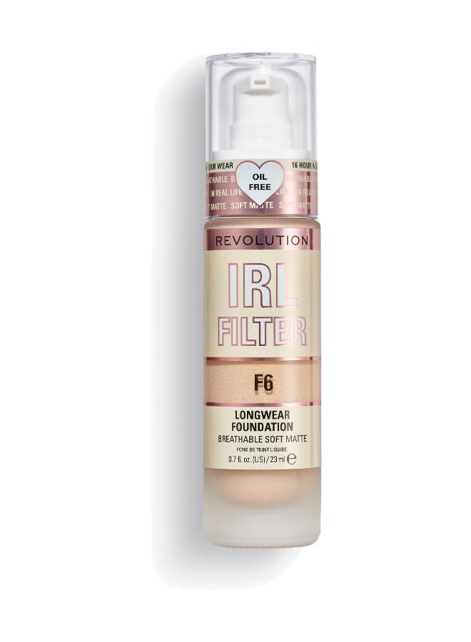 REVOLUTION كريم أساس ريفولوشن IRL Filter Longwear F6 - Image 1