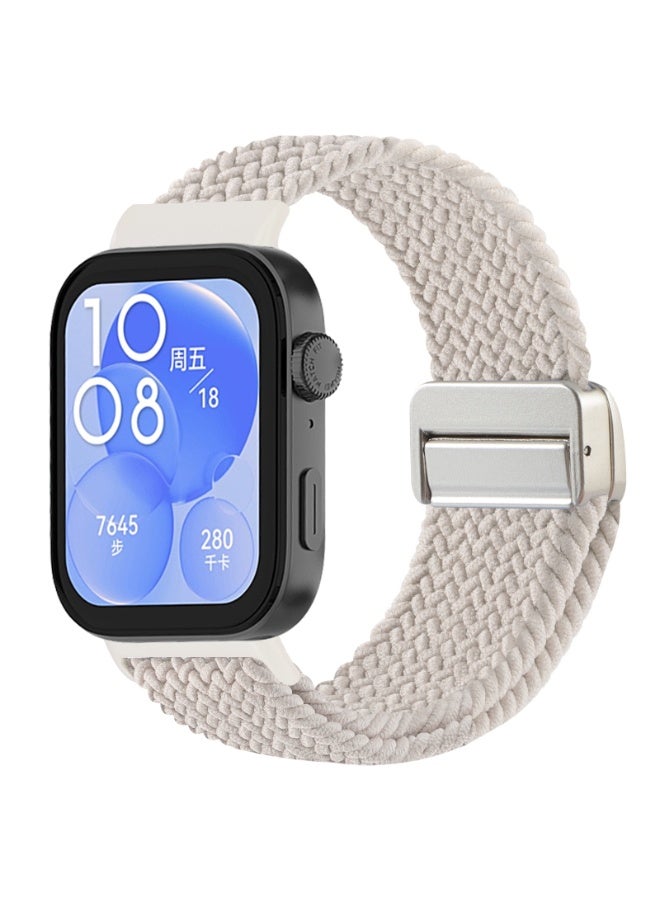 Magnetic Sport Nylon Strap for Huawei Watch Fit 5.0/5.0Pro/4.0 Pro /3.0/3.0 Pro Band Men/Women, Stretchy Elastic Magnetic Nylon Sport Bracelet Correa Belt WristBand for Huawei Fit 5/5.0Pro/4.0 Pro/4.0/3.0 Smartwatch Accessories