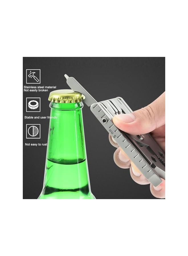 PROMASS promass 12 in 1 Stainless Steel Multitool Pliers, Foldable Compact Pliers Screwdriver, Portable and Convenient Universal Multi Tool, Survival Tools for Home Outdoor Camping Travel  - Image 3