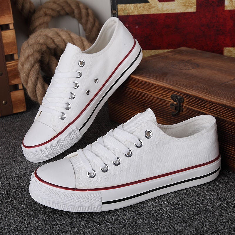Canvas Shoes Men's Spring and Autumn New Couple's Trendy Harajuku Vintage Men's Casual Shoes Low-top All-match Student Sneakers - Image 1