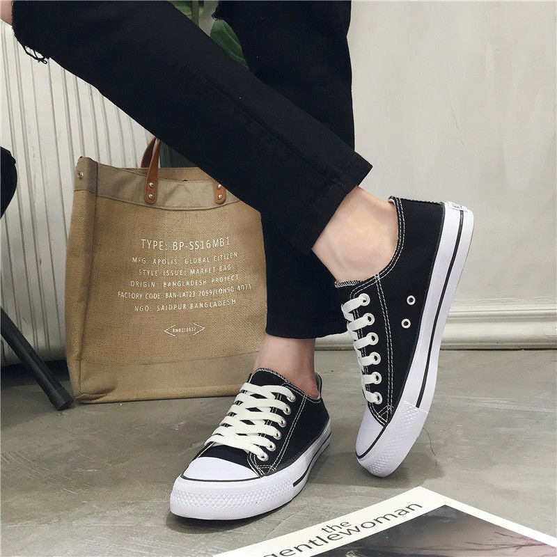 Canvas Shoes Men's Spring and Autumn New Couple's Trendy Harajuku Vintage Men's Casual Shoes Low-top All-match Student Sneakers - Image 3