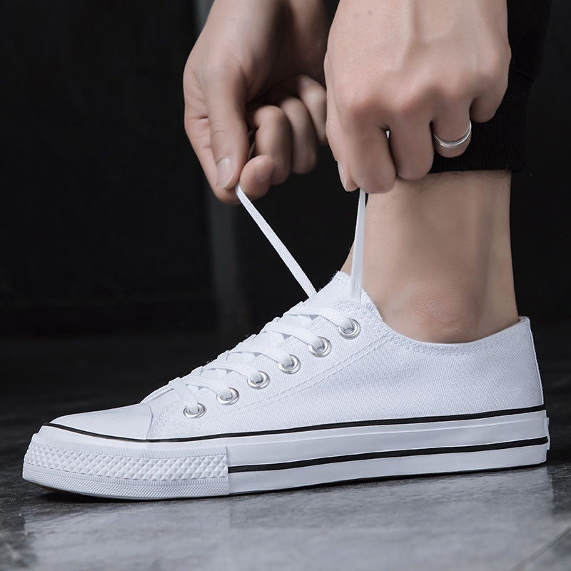 Canvas Shoes Men's Spring and Autumn New Couple's Trendy Harajuku Vintage Men's Casual Shoes Low-top All-match Student Sneakers - Image 5