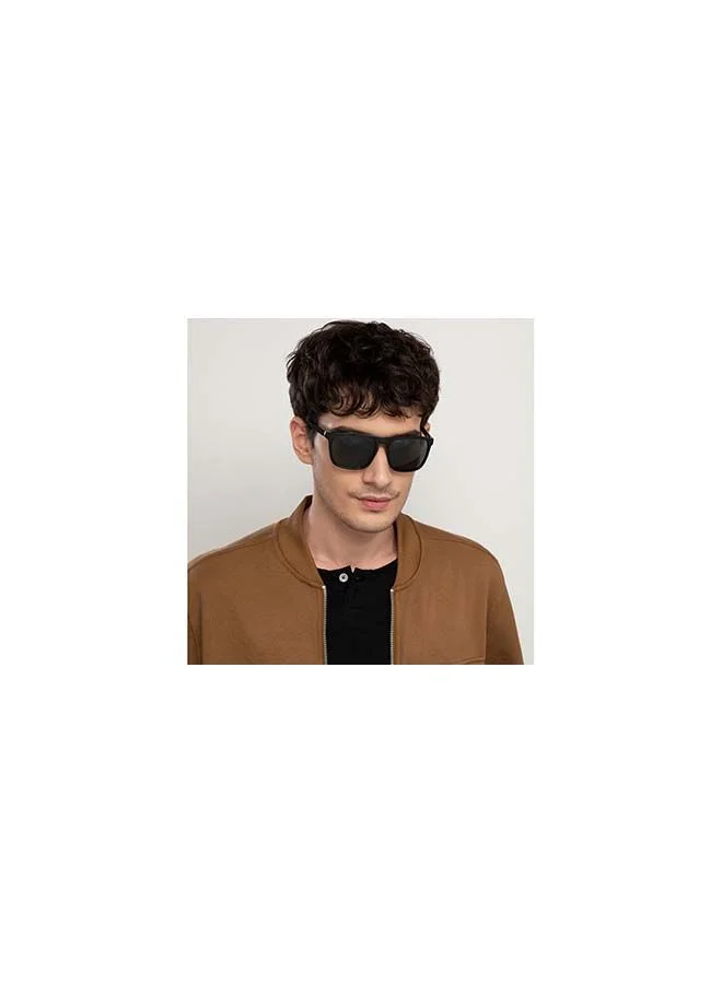VINCENT CHASE Mirage Full Rim Wayfarer Frame Polarized & UV Protected Sunglasses VC S13981 - 57mm - Black