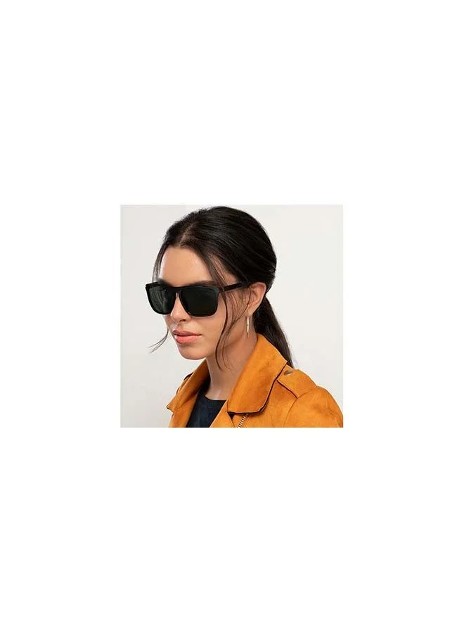 VINCENT CHASE Mirage Full Rim Wayfarer Frame Polarized & UV Protected Sunglasses VC S13981 - 57mm - Black