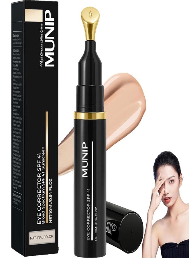 MUNIP Eye Corrector,Under Eye Color Corrector for Dark Circles,Eye Corrector Spf 41,Anti-Aging Moisturizing Eye Cream for Hydrating Care (1) - Image 1
